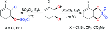 Graphical abstract: Reactions of enantiopure cyclic diols with sulfuryl chloride