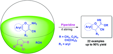 Graphical abstract: “One-pot” access to dihydrofurans via tandem oxidative difunctionalization and ring contraction of aminopyrans
