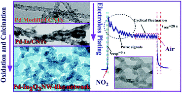 Graphical abstract: Pd-loaded In2O3 nanowire-like network synthesized using carbon nanotube templates for enhancing NO2 sensing performance