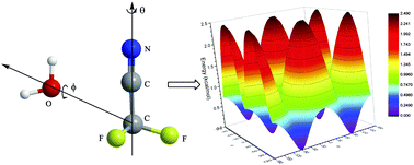Graphical abstract: Internal dynamics in the molecular complex of CF3CN and H2O