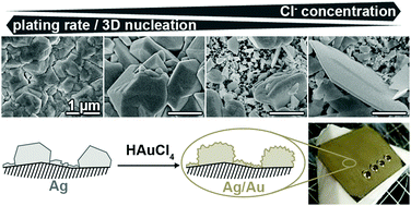 Graphical abstract: Nano- and microstructured silver films synthesised by halide-assisted electroless plating