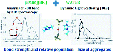 Graphical abstract: Molecular level interactions in binary mixtures of 1-ethyl 3-methylimidazolium tetrafluoroborate and water