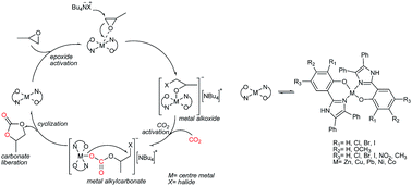Graphical abstract: Metal complexes bearing 2-(imidazol-2-yl)phenol ligands: synthesis, characterization and catalytic performance in the fixation of carbon dioxide with epoxides