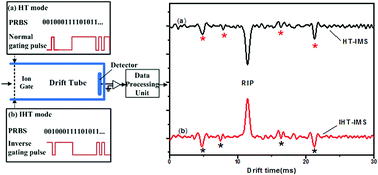 Graphical abstract: Rapid identification of false peaks in the spectrum of Hadamard transform ion mobility spectrometry with inverse gating technique