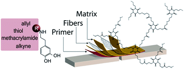 Graphical abstract: Activated dopamine derivatives as primers for adhesive-patch fixation of bone fractures