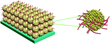 Graphical abstract: Three-dimensional nanocomposite formed by hydrophobic multiwalled carbon nanotubes threading titanium dioxide as the counter electrode of enhanced performance dye-sensitized solar cells
