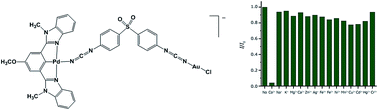 Graphical abstract: A new water-soluble heteronuclear PdII–AuI pincer complex as two-photon luminescent probe for biological Co2+ detection