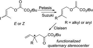 Graphical abstract: Modular synthesis of allyl vinyl ethers for the enantioselective construction of functionalized quaternary stereocenters