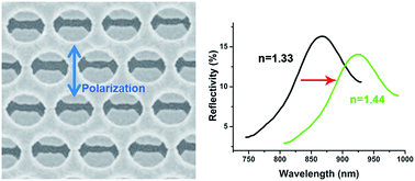 Graphical abstract: Fabrication of plasmonic opposite metal spindles in nanowells by shadow deposition for sensing