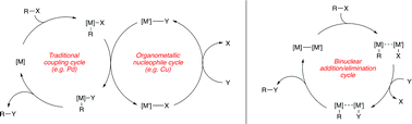 Graphical abstract: Bimetallic catalysis for C–C and C–X coupling reactions