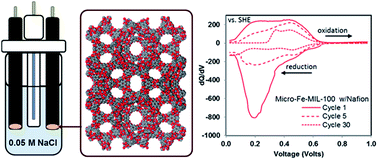 Graphical abstract: Na intercalation in Fe-MIL-100 for aqueous Na-ion batteries