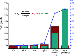 Graphical abstract: Synergistic activating effect of promoter and oxidant in single step conversion of methane into methanol over a tailored polymer-Ag coordination complex