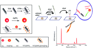 Graphical abstract: Rapid detection of hexamethylenetetramine based on the substrate UC@SiO2@Au@Ag using SERS