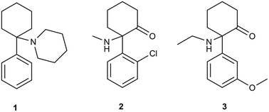 Graphical abstract: Synthesis of methoxetamine, its metabolites and deuterium labelled analog as analytical standards and their HPLC and chiral capillary electrophoresis separation
