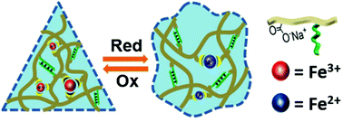 Graphical abstract: Redox-triggered hydrogels revealing switchable stiffness properties and shape-memory functions