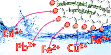 Graphical abstract: Highly efficient heavy-metal extraction from water with carboxylated graphene nanoflakes