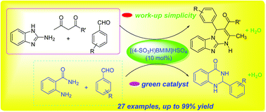 Graphical abstract: Synthesis of benzo[4,5]imidazo[1,2-a]pyrimidines and 2,3-dihydroquinazolin-4(1H)-ones under metal-free and solvent-free conditions for minimizing waste generation