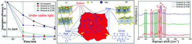 Graphical abstract: XPS and Raman study of the active-sites on molybdenum disulfide nanopetals for photocatalytic removal of rhodamine B and doxycycline hydrochlride