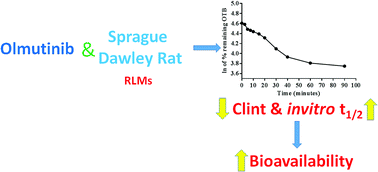 Graphical abstract: Investigation of the metabolic stability of olmutinib by validated LC-MS/MS: quantification in human plasma