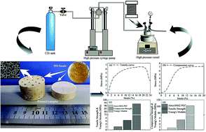 Graphical abstract: Fabrication of three-dimensional polyetherimide bead foams via supercritical CO2/ethanol co-foaming technology