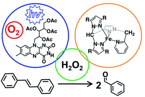 Graphical abstract: Iron(ii) tetrafluoroborate complexes of new tetradentate C-scorpionates as catalysts for the oxidative cleavage of trans-stilbene with H2O2