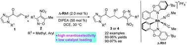 Graphical abstract: A chiral-at-metal asymmetric catalyzed vinylogous Michael addition of ortho-methyl aromatic nitro compounds for isoxazole derivative synthesis