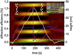 Graphical abstract: Light induced reversible structuring of photosensitive polymer films