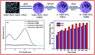 Graphical abstract: Three hierarchical porous magnesium borate microspheres: a serial preparation strategy, growth mechanism and excellent adsorption behavior for Congo red