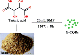 Graphical abstract: Synthesis of green-emitting carbon quantum dots with double carbon sources and their application as a fluorescent probe for selective detection of Cu2+ ions