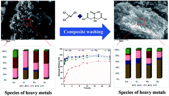 Graphical abstract: Simultaneous removal of multiple heavy metals from soil by washing with citric acid and ferric chloride
