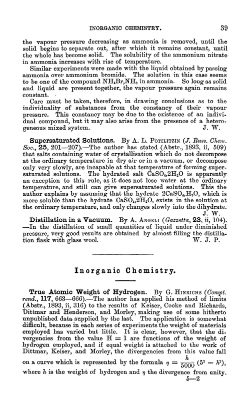 Inorganic chemistry