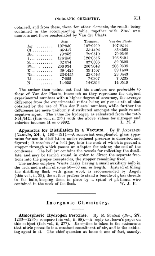 Inorganic chemistry
