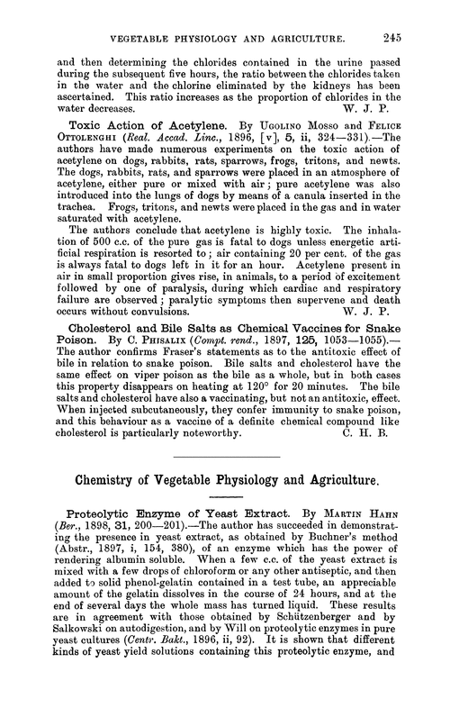 Chemistry of vegetable physiology and agriculture