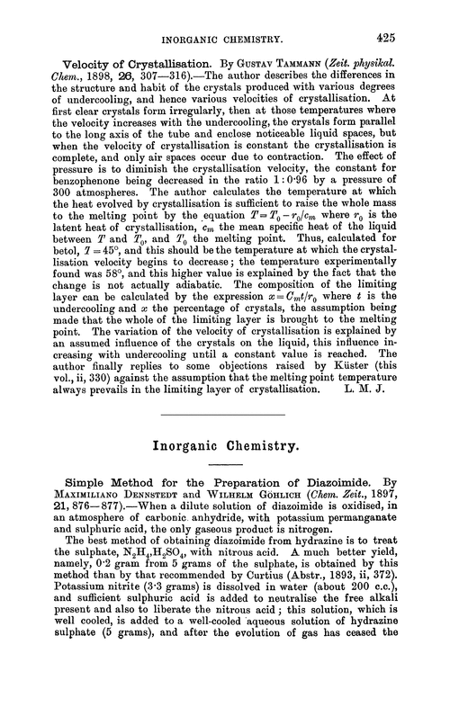 Inorganic chemistry