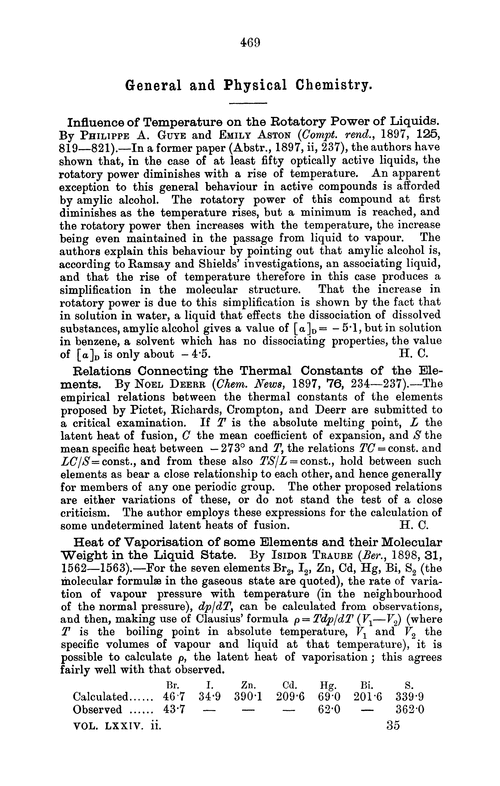 General and physical chemistry