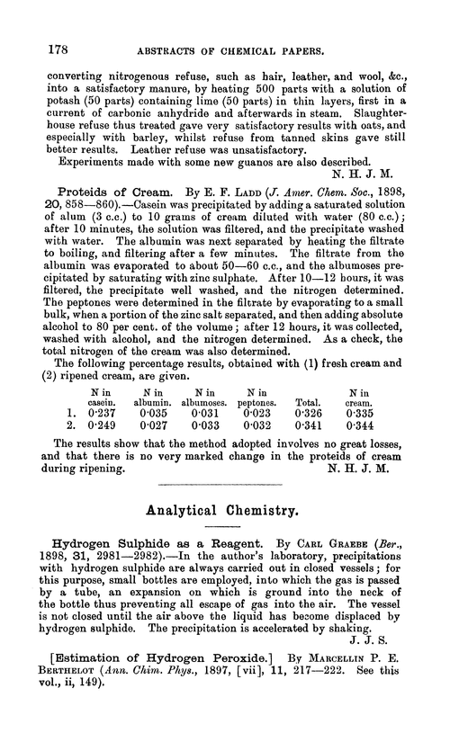 Analytical chemistry