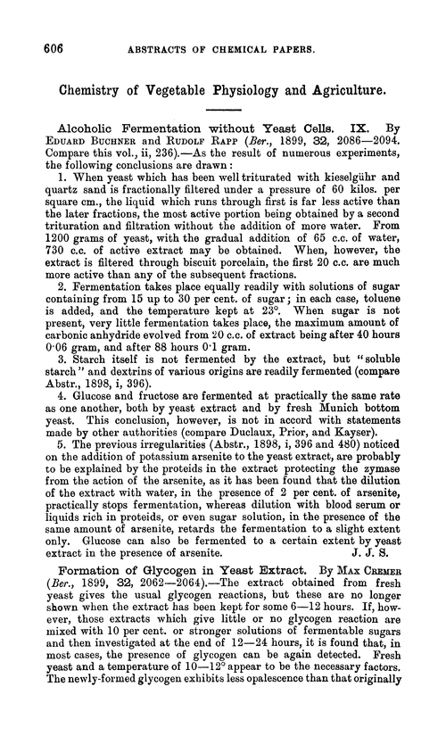 Chemistry of vegetable physiology and agriculture