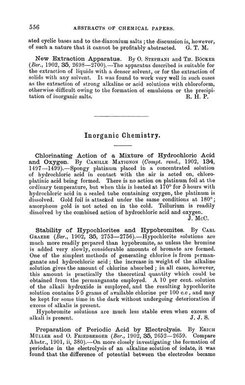 Inorganic chemistry
