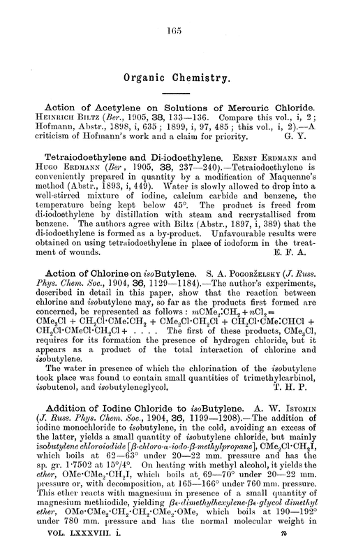Organic chemistry