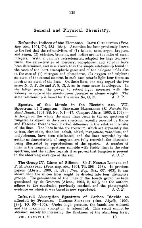 General and physical chemistry