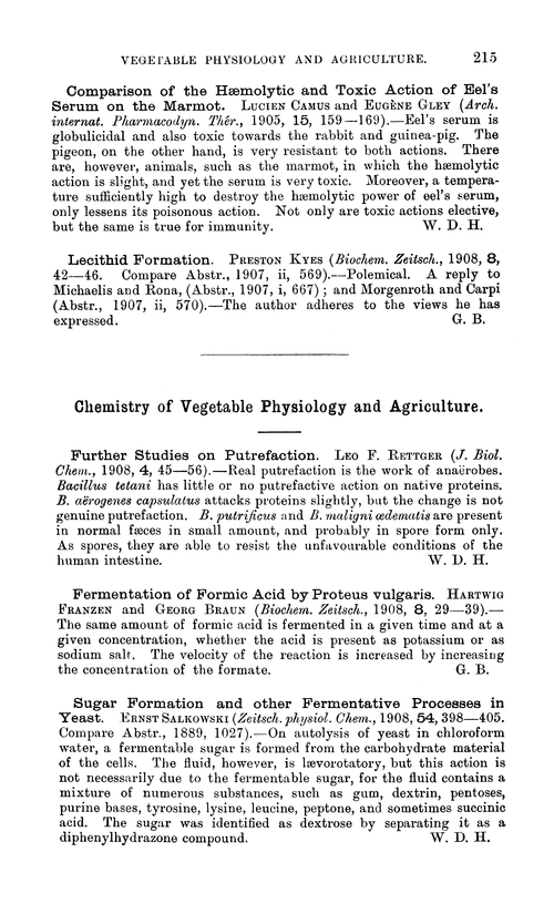 Chemistry of vegetable physiology and agriculture