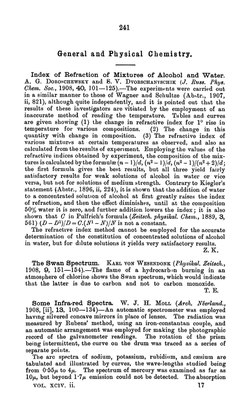 General and physical chemistry