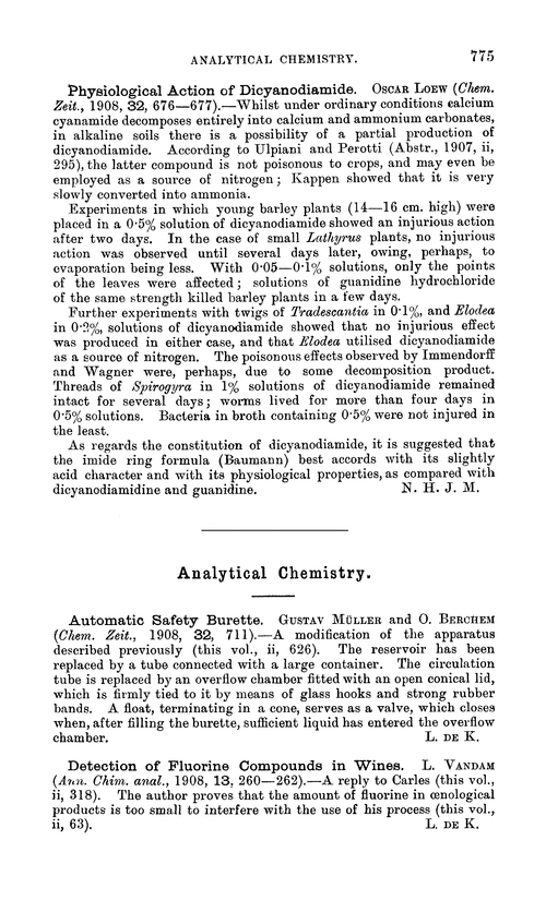 Analytical chemistry