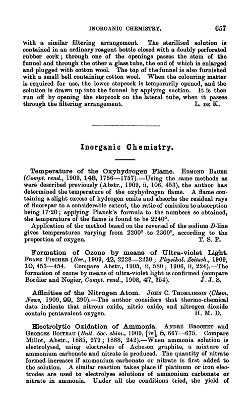 Inorganic chemistry