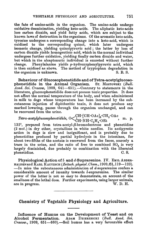 Chemistry of vegetable physiology and agriculture