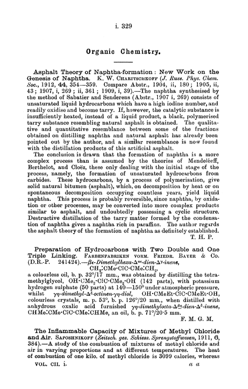 Organic chemistry