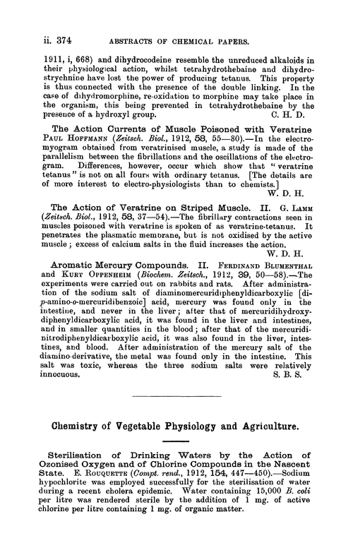 Chemistry of vegetable physiology and agriculture