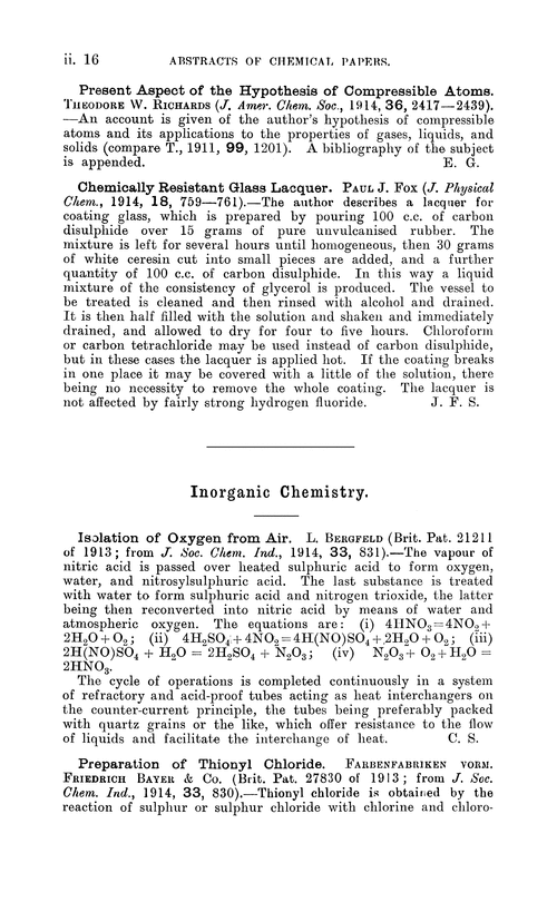 Inorganic chemistry