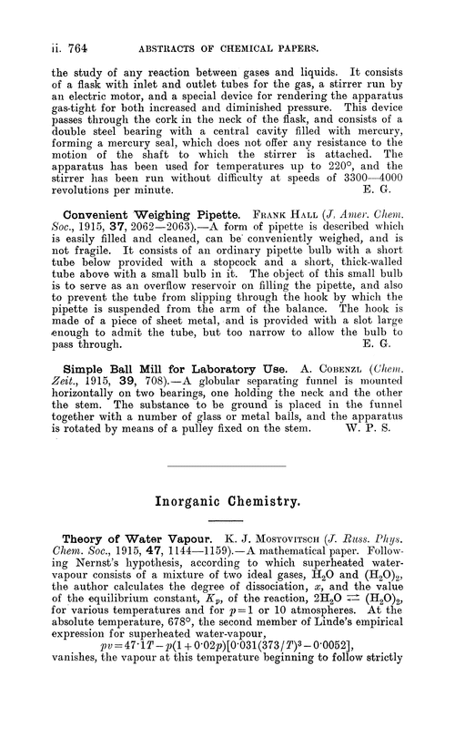 Inorganic chemistry