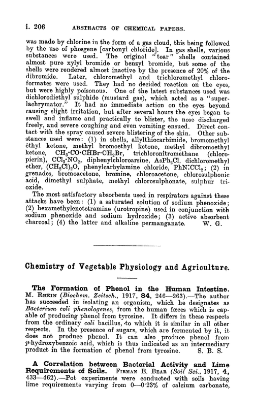 Chemistry of vegetable physiology and agriculture